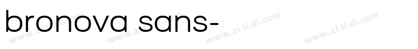 bronova sans字体转换